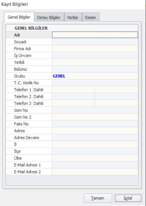 Rehber programı ekran görüntüsü