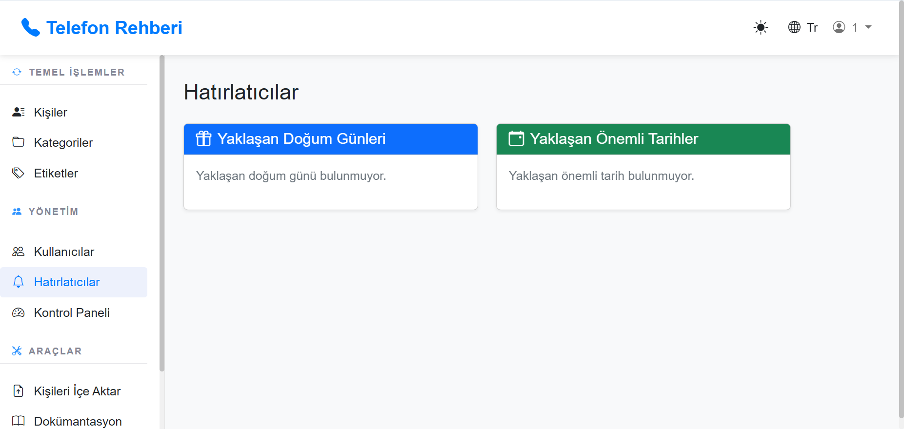 Hatırlatıcı Sistemi